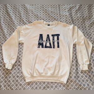 Aloha Delta Pi Greek Letters Sweatshirt Size Medium